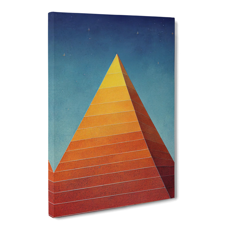 Modern Pyramid - Wrapped Canvas, 76cm H x 50cm W x 3cm D
