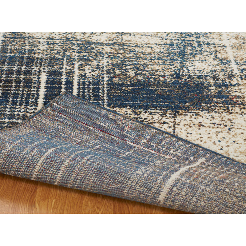 Desert Abstract Area Rug, Rectangle 5'5" x 7'7"