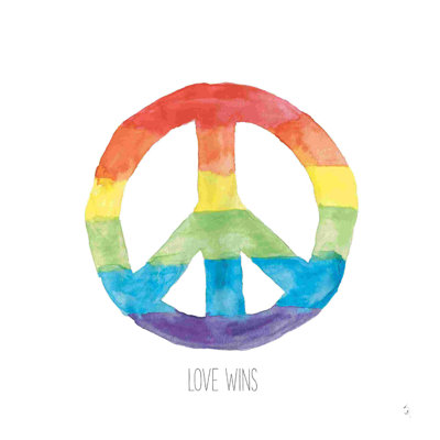 " Rainbow Pride I " by Sarah Adams Painting Print