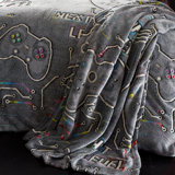 Game Over Glow in the Dark Fleece Cosy Fleece Blanket Throw