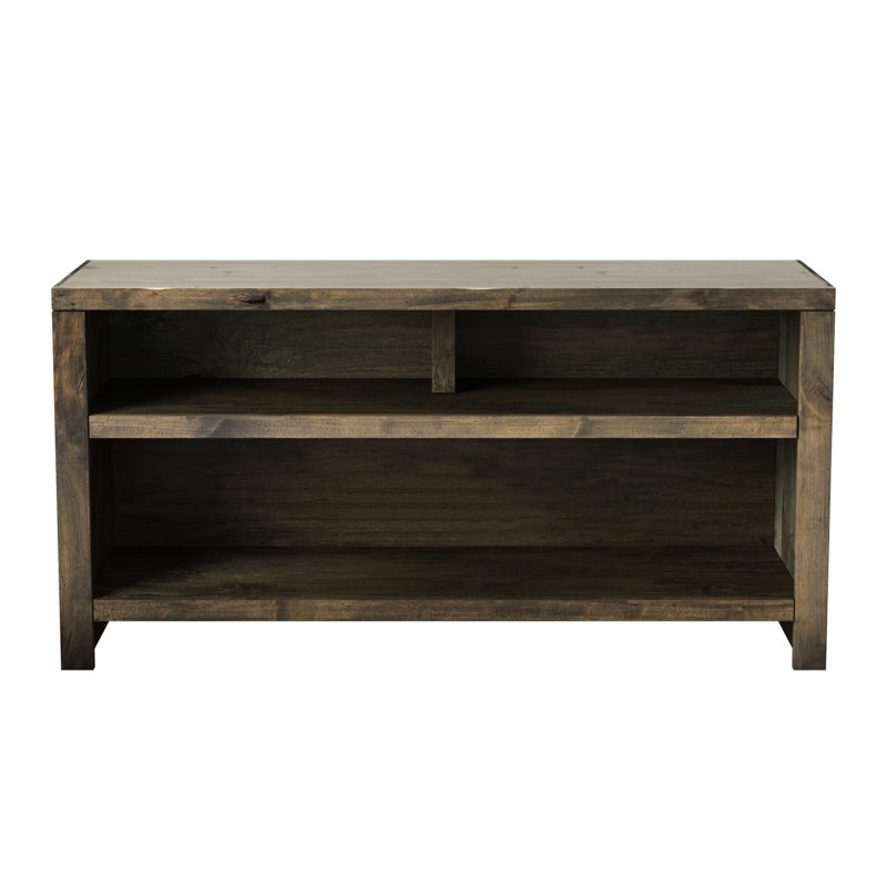 Table rustique de 48 po pour téléviseur de 55 po ou moins, sans assemblage, aulne noueux assemblé