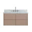   Ensemble de meuble-lavabo mural rectangulaire simple de 43 po avec comptoir en marbre de Carrare et ensembles de 43 po Ensuko-1084644070-1084644071