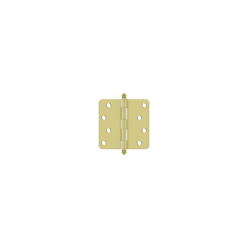Steel Hinge, Polished Brass