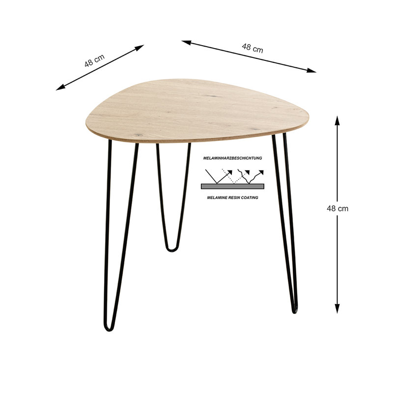 Beistelltisch Ostergren, 48" H x 48" W X 48" D