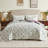 Microfiber Print Quilt Bedding Set, Soft Lightweight Coverlet For All Season-104192698-104550465