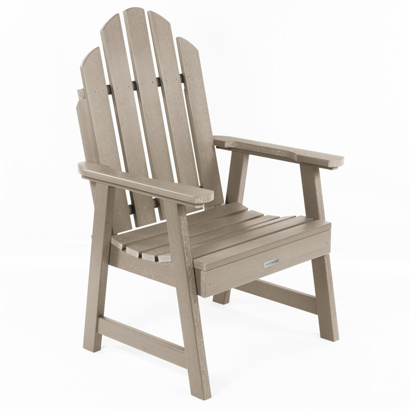 Chaise Adirondack en plastique / résine Rialto, Brun bois