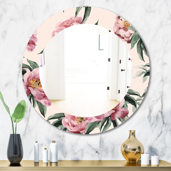 East Urban Home Blossom 40 Traditional Wall Mirror | Wayfair