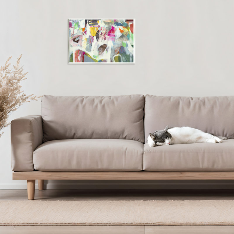 Plaque murale abstraite éclectique «Whimsy» par Jill Martin, H 10 po x l 15 po