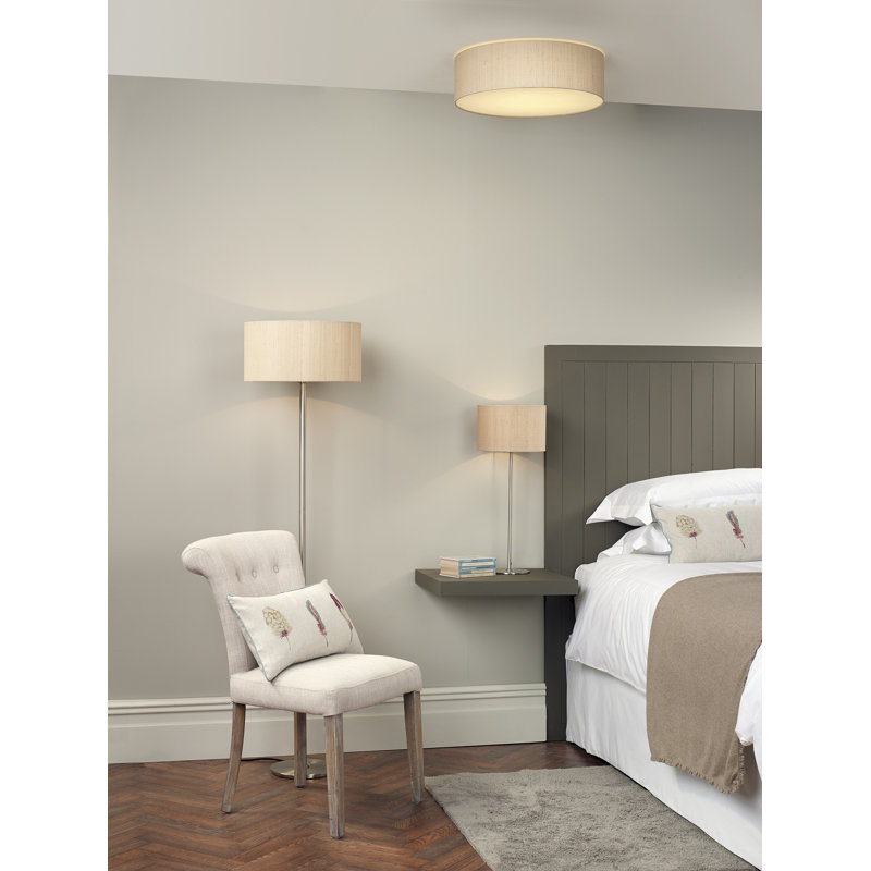 Paramus 22.5cm H Fabric Drum Lamp Shade ( Screw On ), Cream