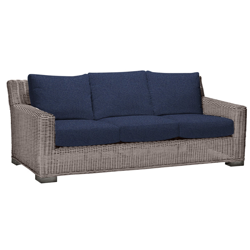 Canapé d'extérieur Rustic N-Dura, Pas de soudure, Indigo Intermix, Huître