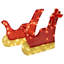 3D Christmas Reindeer with Sleigh LOVIISA LED Reindeer Decoration-1852459281