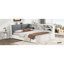 Lit plateforme en bois avec tête de lit, tablettes et 2 tiroirs, blanc-1976220254-1976220253