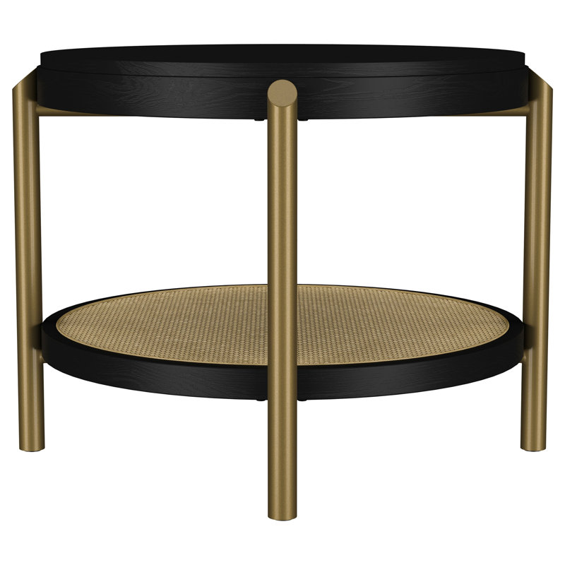 Table de bout ronde Benson, Noir
