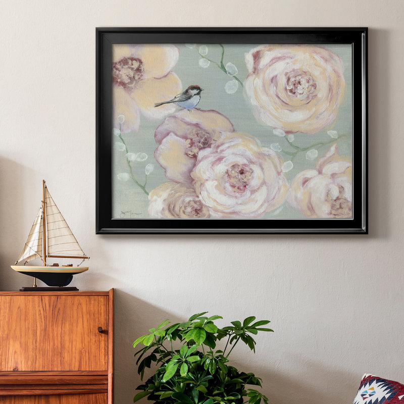 «Blush Melody», reproduction d'art encadrée, Black Framed Canvas, H 22,5 po x l 30,5 po x P 1,5 po