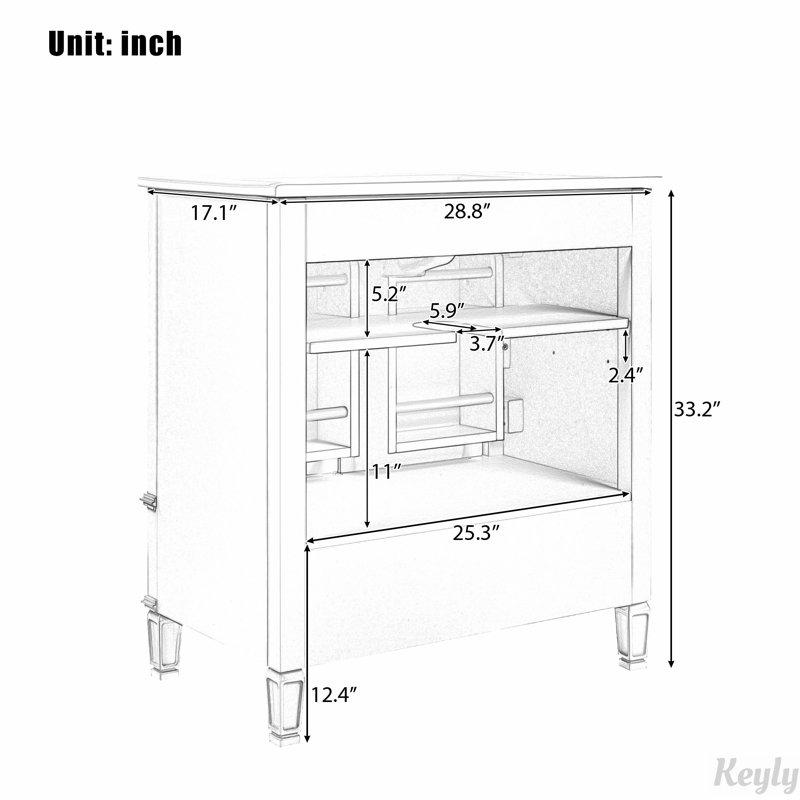 Meuble-lavabo 30 po avec lavabo style rétro, Black