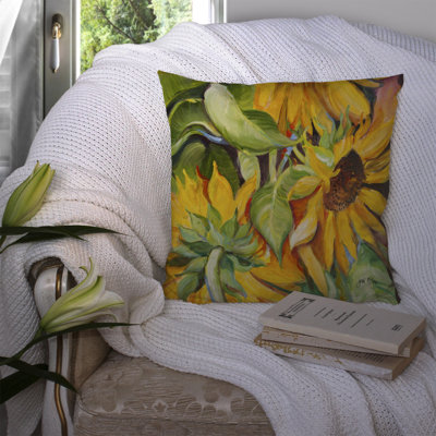 Sunflowers Outdoor Throw Pillow