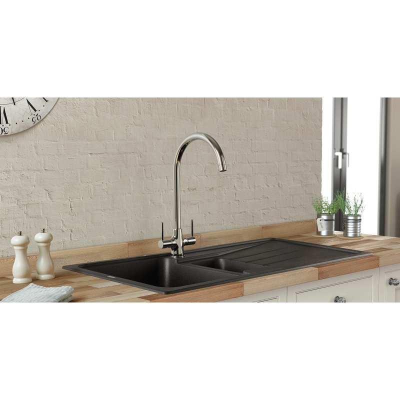 Loop Twin Lever Monobloc Tap