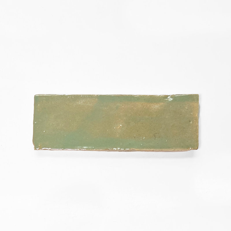 Thin Bejmat Glazed Zellige (13mm), Spanish Olive