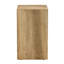 Table basse moderne en bois aggloméré avec texture en bois clair, design élégant pour un espace de vie amélioré, aucun assemblage requis