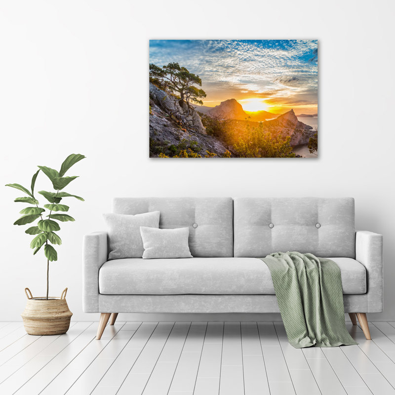 Sunset - No Frame Print on Glass