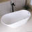 65'' Acrylic Freestanding Soaking Bathtub In Glossy White