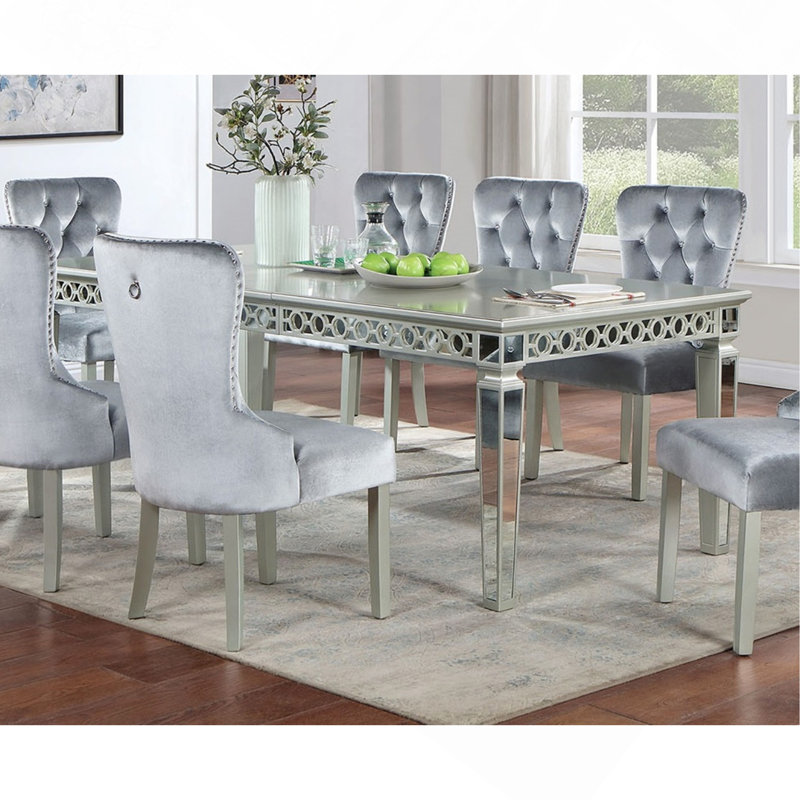 Table de salle à manger en argent