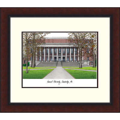 NCAA Harvard Crimson Legacy Alumnus Lithograph Picture Frame