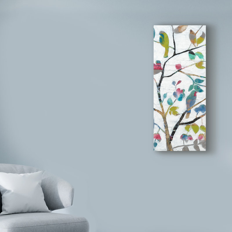 « forestières iv », reproduction sur toile tendue, H 47 po x l 20 po x P 2 po