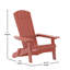 Chaise Adirondack pliante en résine Balasi-759643973