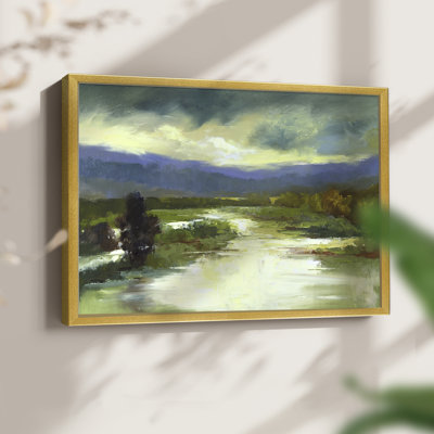 Mountain Meadow -Framed Print - Restickable