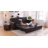 Sofa,93.7" King Pull Out Sofa Bed,3-In-1 Faux Leather Convertible Sleeper Sofa With Nailhead Trim & Rolled Arm,Multi-Functional Sofa Bed For Living Room,Bedroom-121376745