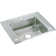 Lustertone Classic Stainless Steel 28" x 22" x 7.625", Single Bowl Drop-In Classroom Sink