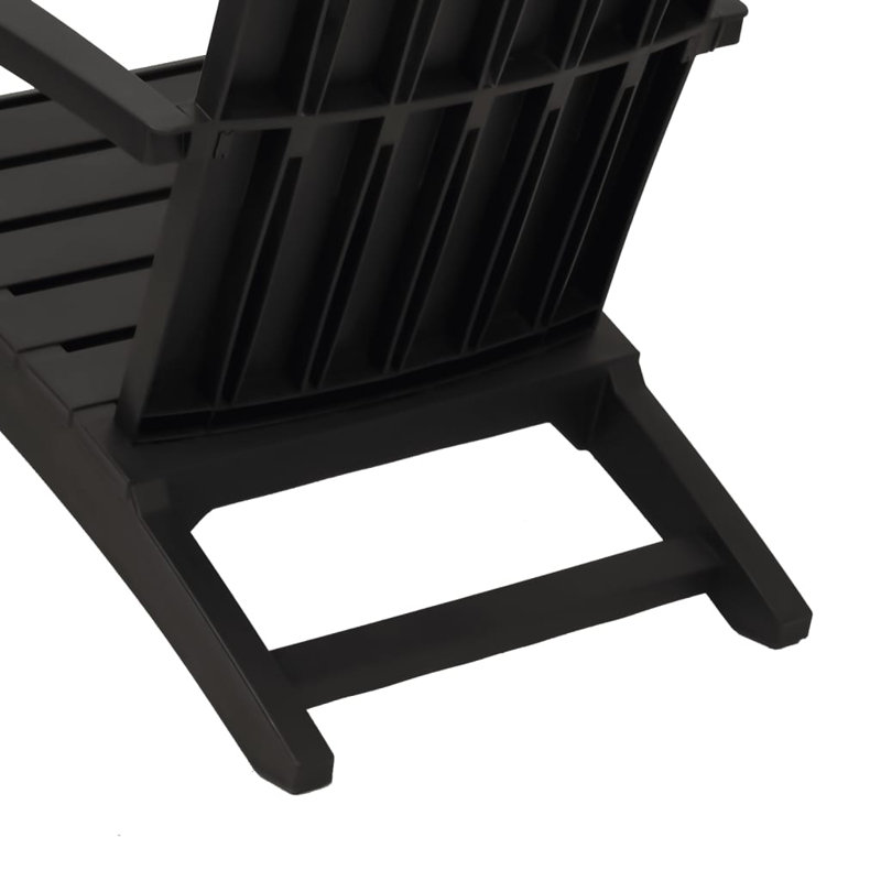Akili Outdoor Adirondack Chair, Black