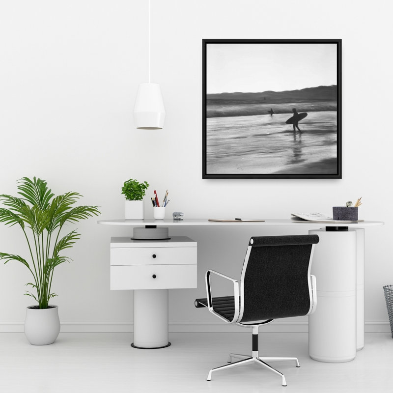 Impression de surfeurs sur toile, H 24 po x l 24 po
