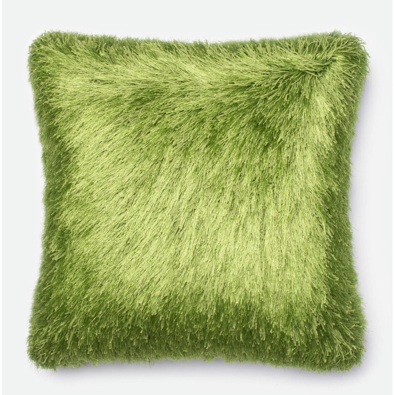 Reversible Throw Pillow, Green, Down/Feather