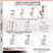 4 Piece Steel Nylon Caster Set
