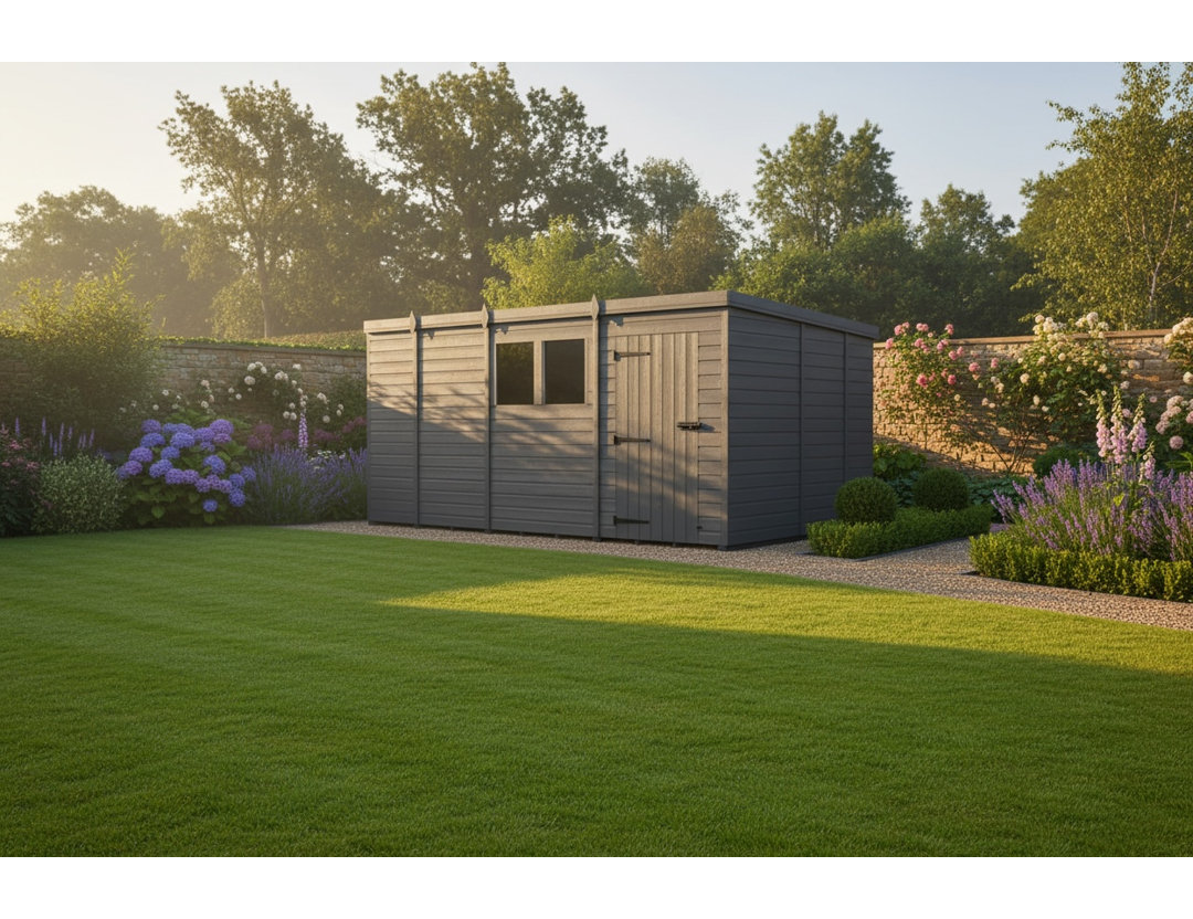 13x8 Pent Composite Shed