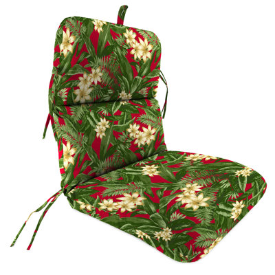 22" x 45" Outdoor Chair Cushion with Ties and Loop by Bay Isle Home
