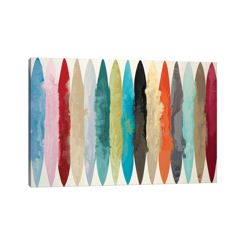 « EBB & Flow » par Randy Hibberd-impression, Pas de tapis, H 26 po x l 40 po x 1,5 po, Toile tendue