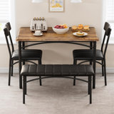 Komuda 4 - Person Four Leg Dining Set