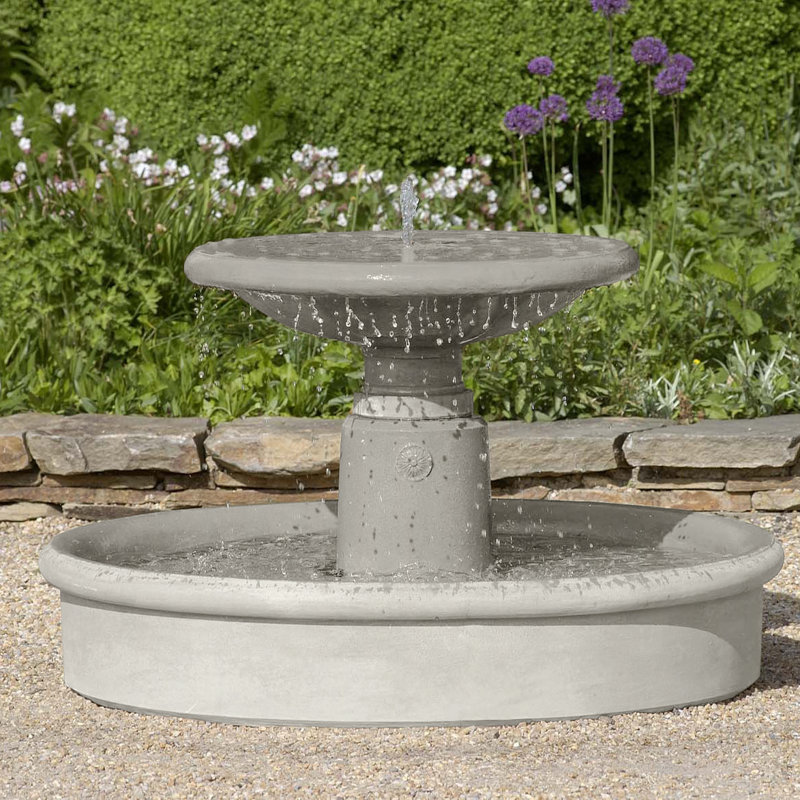 Fontaine en béton Esplanade, Bronze cuivré