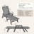 Outdoor Chaise Lounge Chair 6 Position Adjustable Reclining Bench Lounger-1149671100