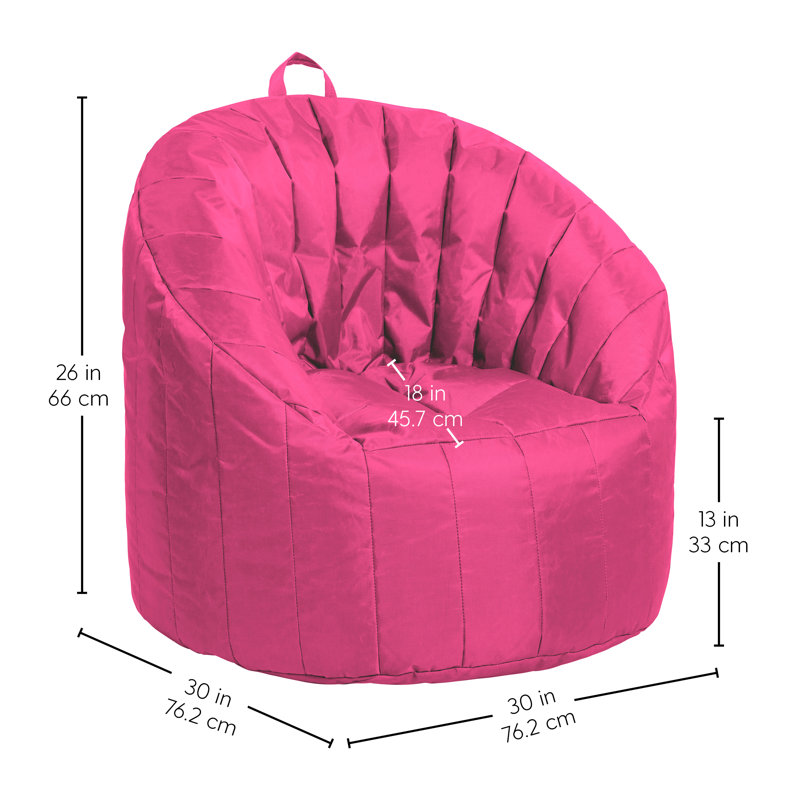Cali Seashell Bean Bag, Raspberry Nylon