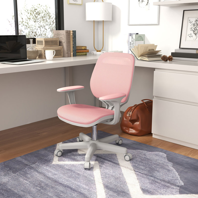 Chaise de travail en filet Luthando, Rose