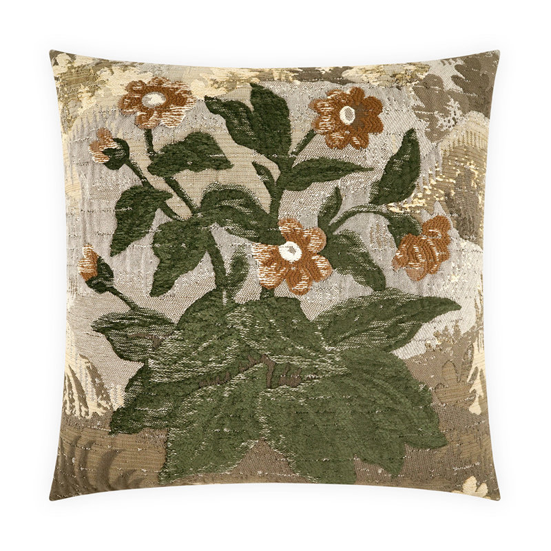 Barcelos Square Pillow Cover & Insert, Pine, Square 24"