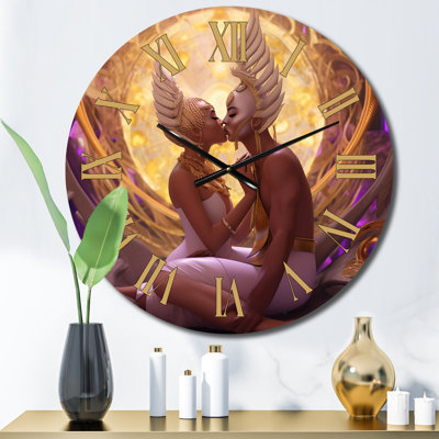 Horloge murale Divine Love Goddess