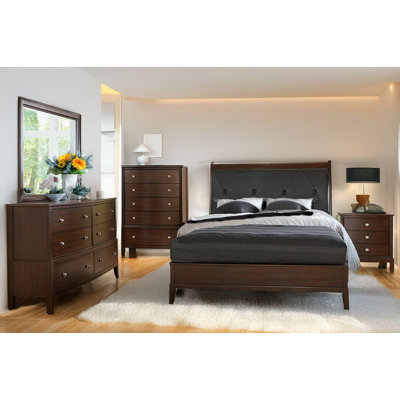Ensemble de chambre à coucher tapissier Alessia