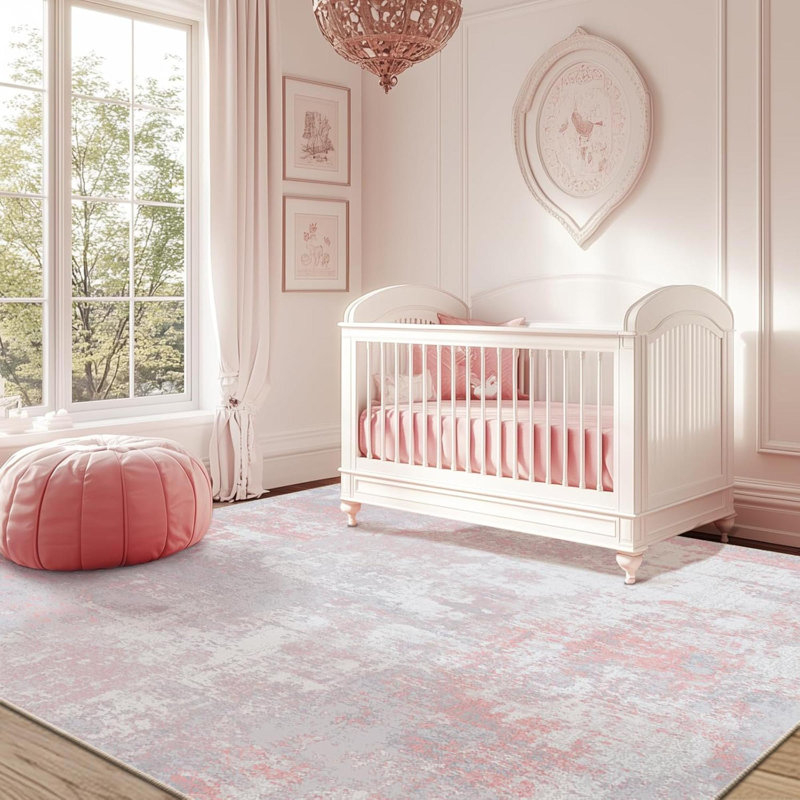 Washable Area Rugs ' Non-Slip Modern Abstract Soft For Living Room Entryway Bedroom Nursery, Print Pattern