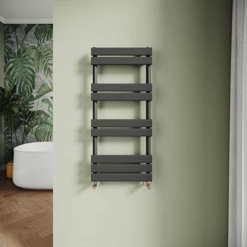 Bertino 9 Wall Towel Rack, Matte Black
