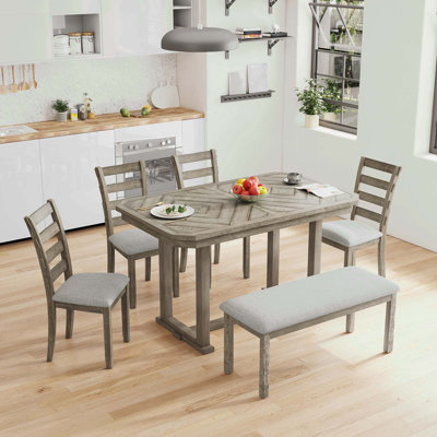 Kenlynn 6 - Person Trestle Dining Set